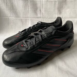 Adidas COPA PURE lll LEAGUE FG/ MG Black Red Soccer Shoes Men's Size 9.5 ID9052